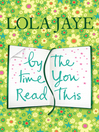 By the Time You Read This (eBook)